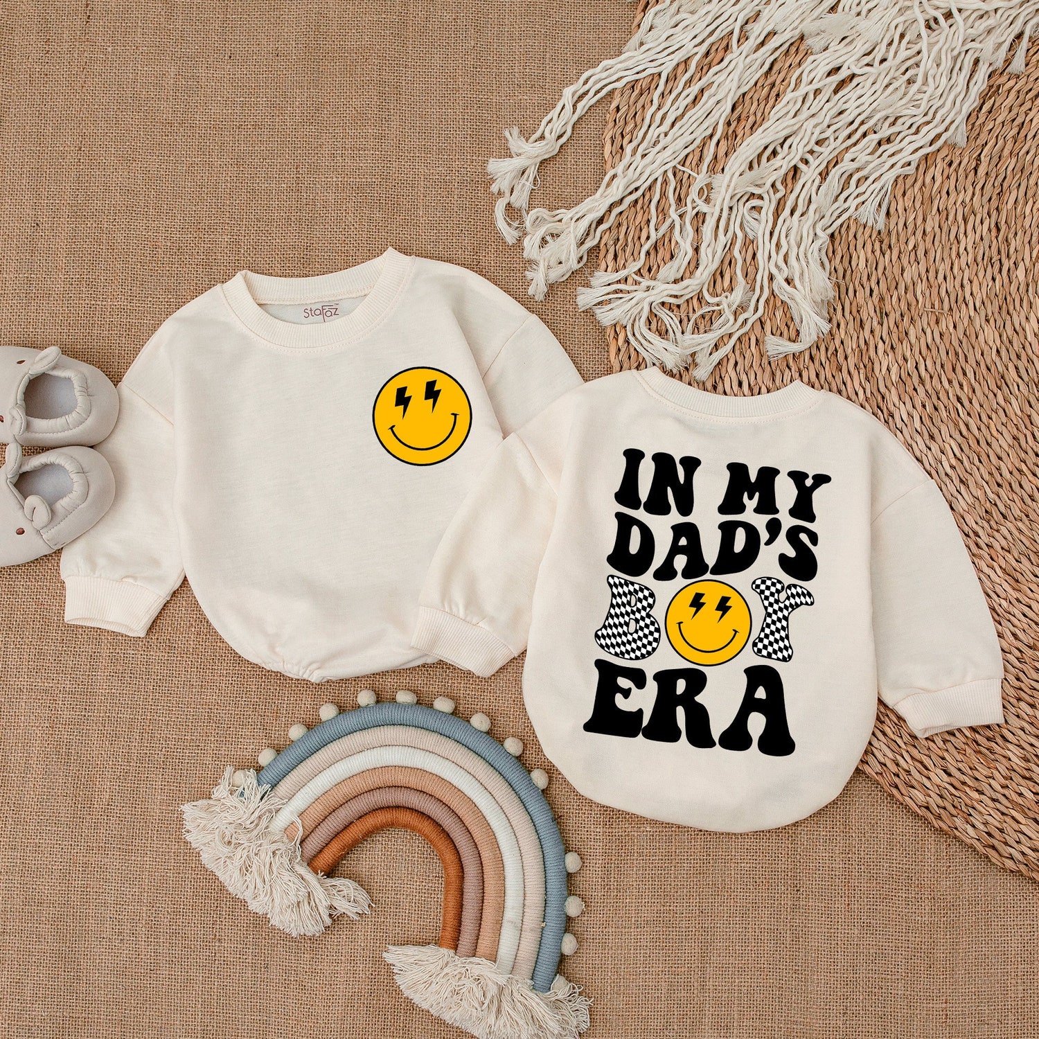 Daddy's Buddy Baby Romper Father's Day Gift Baby Shower Outfit Dad's Boy Newborn Clothes image 1