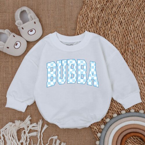 Bubba Baby Romper Cute Baby Boy Outfit Newborn Bodysuit Gift for Baby Boy image 0