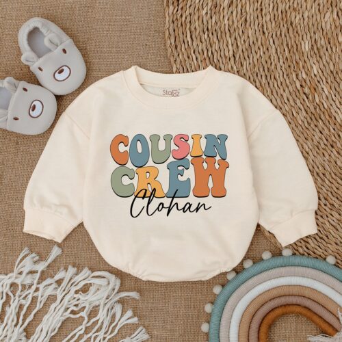 Matching Cousin Crew Shirts for Kids Big Cousin Outfit Funny Baby Shower Gift image 0