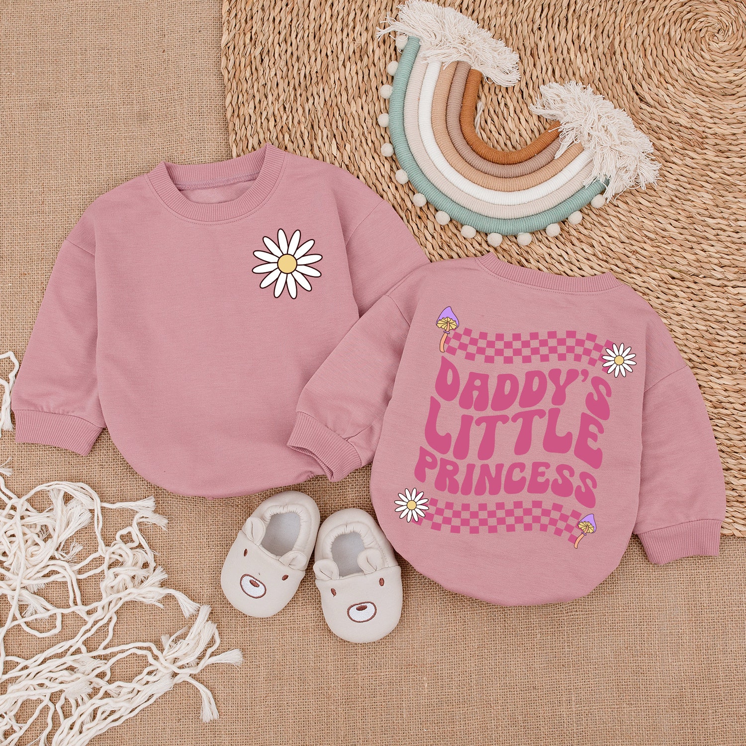 Daddy's Little Princess Era Romper Daddy & Me Bodysuit Baby Girl Outfit Gift image 2