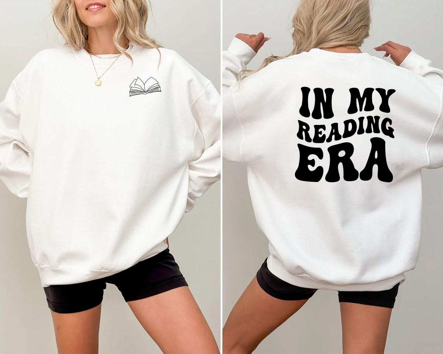 Book Lover Shirt Reading Era Sweatshirt Bookworm Sweater Book Club Gift Sister Present image 5