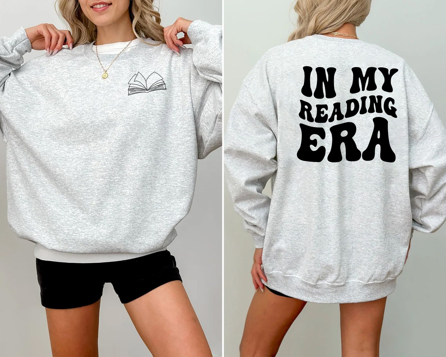 Book Lover Shirt Reading Era Sweatshirt Bookworm Sweater Book Club Gift Sister Present image 1