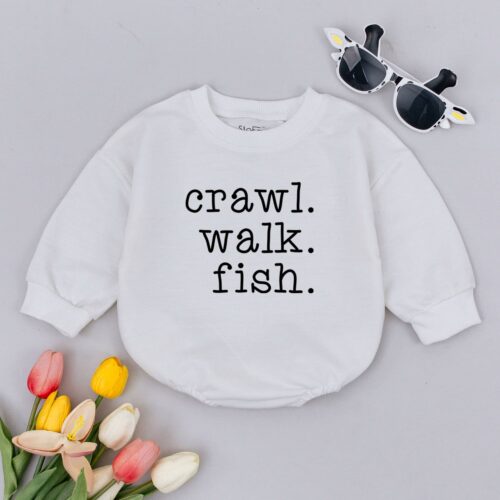 Fishing Baby Romper Cute Little Fishing Buddy Outfit Sports Baby Clothes for Babies image 0