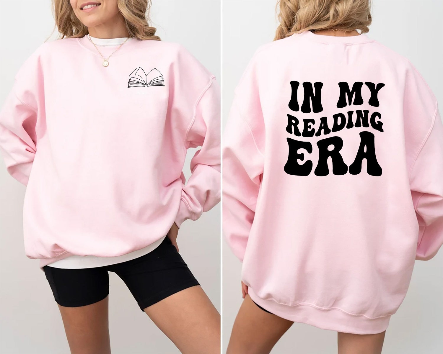 Book Lover Shirt Reading Era Sweatshirt Bookworm Sweater Book Club Gift Sister Present image 4