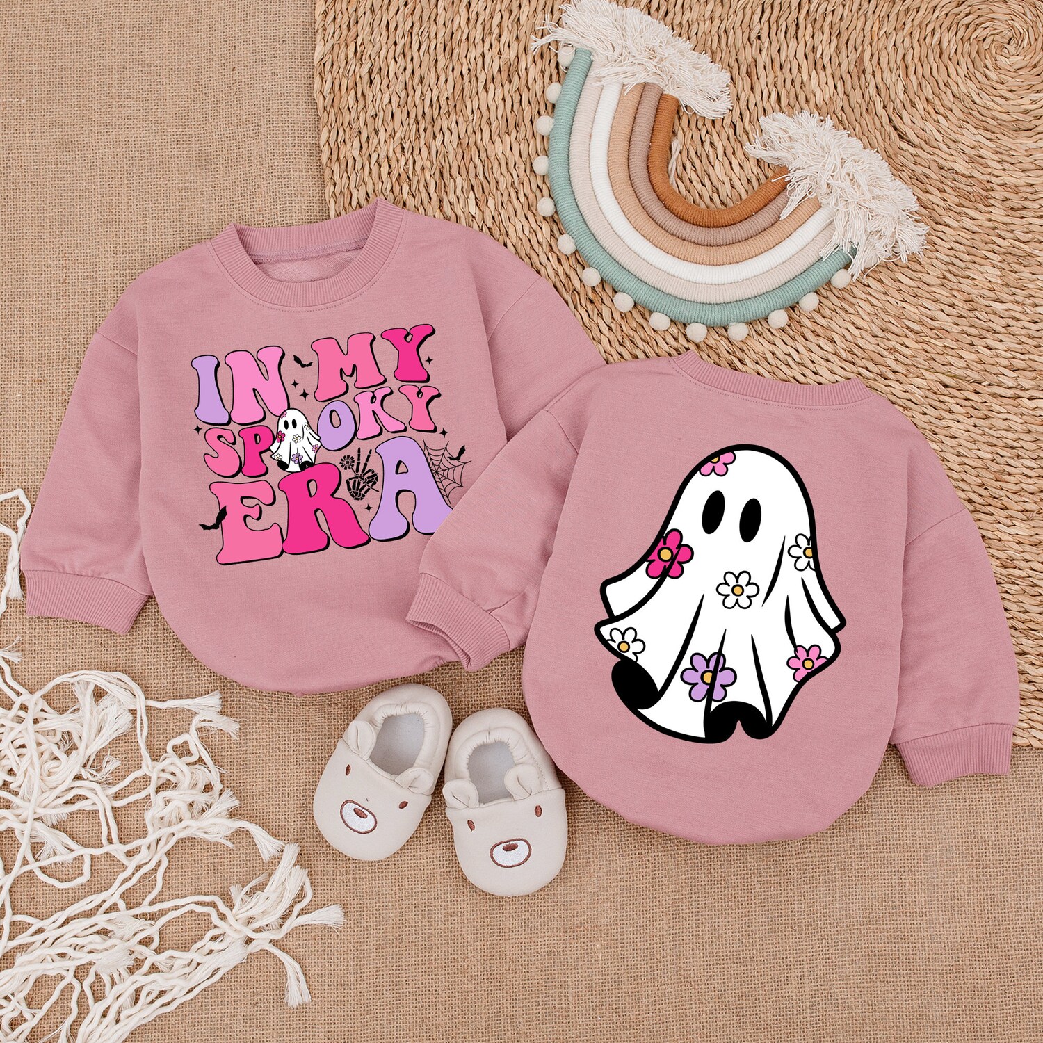 Spooky Era Baby Bodysuit Cute Halloween Romper First Halloween Outfit Baby Clothes image 3