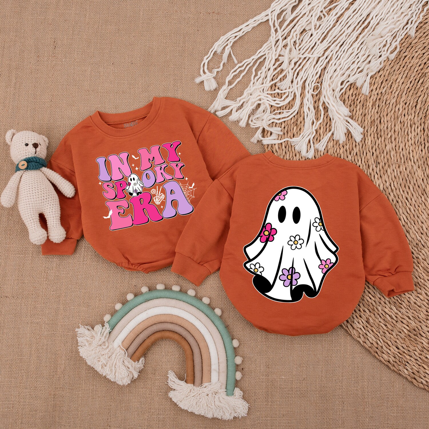 Spooky Era Baby Bodysuit Cute Halloween Romper First Halloween Outfit Baby Clothes image 2