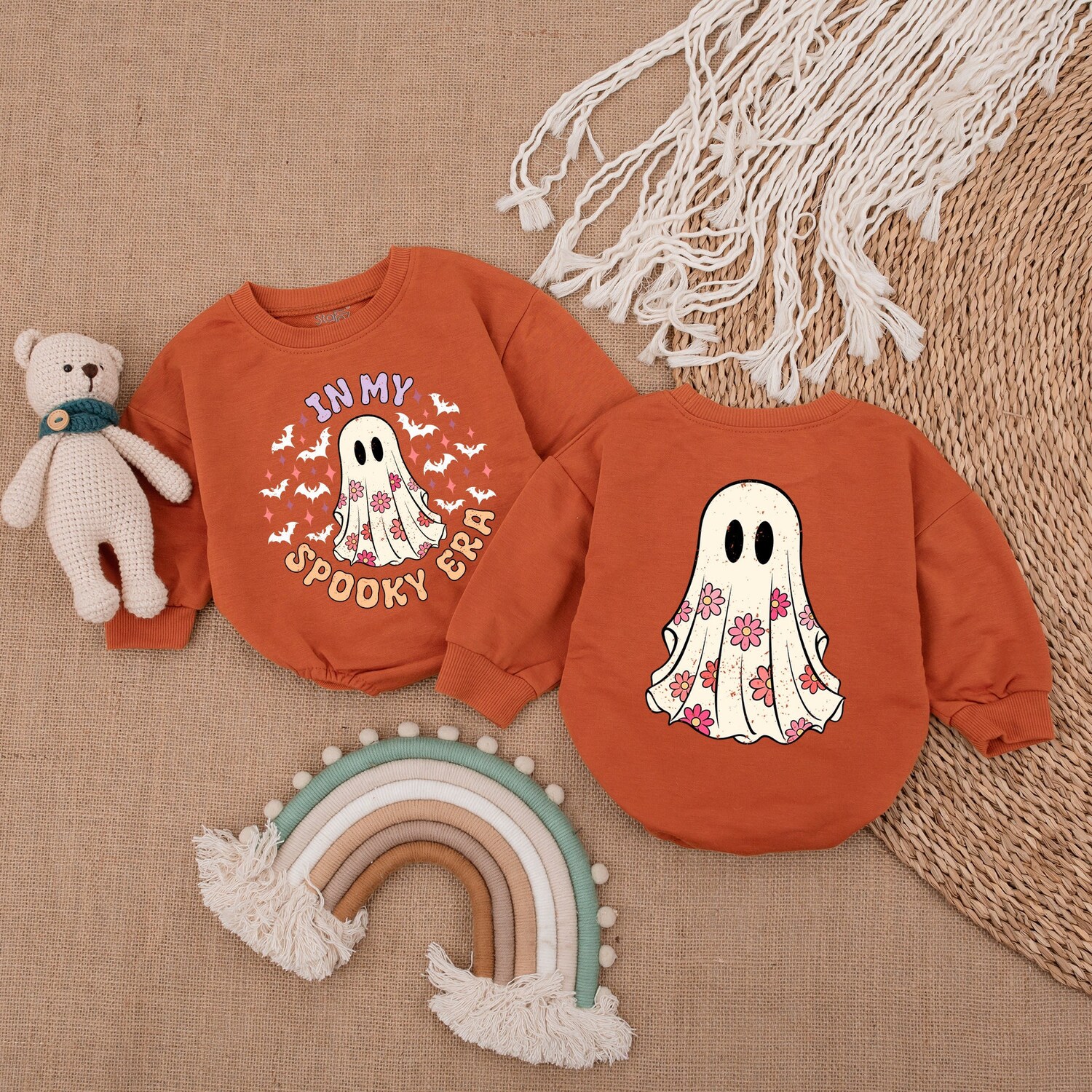 Spooky Era Baby Bodysuit Cute Halloween Romper First Halloween Outfit Baby Clothes image 3