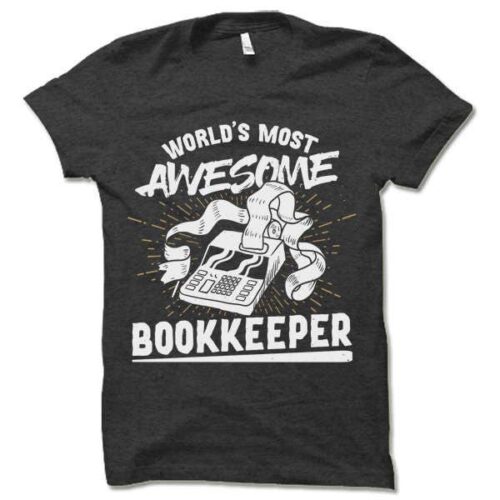 Bookkeeper T-Shirt Accountants Gift Funny Bookkeeper Shirt for Office image 0