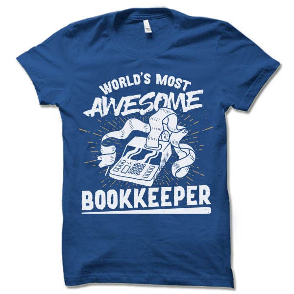 Bookkeeper T-Shirt Accountants Gift Funny Bookkeeper Shirt for Office image 2