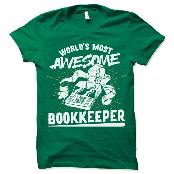 Bookkeeper T-Shirt Accountants Gift Funny Bookkeeper Shirt for Office image 1