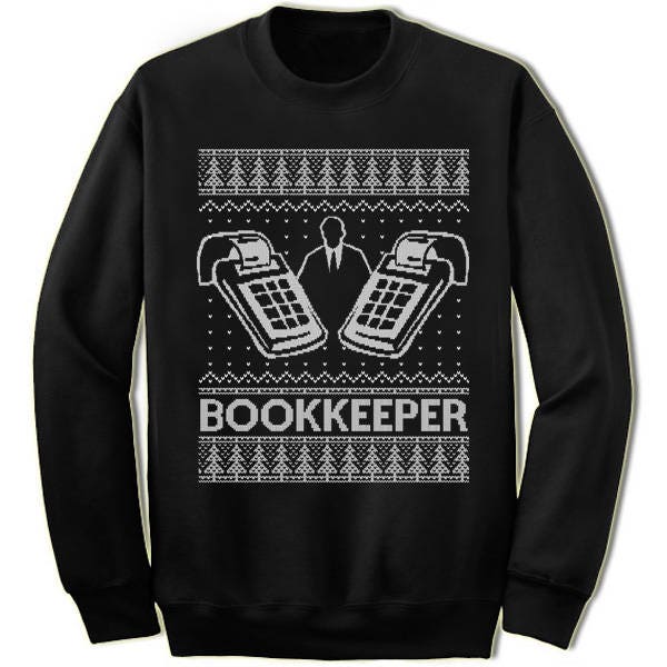 Bookkeeper Christmas Sweater Funny Accountant Sweatshirt for Men & Women Ugly Xmas Gift image 2