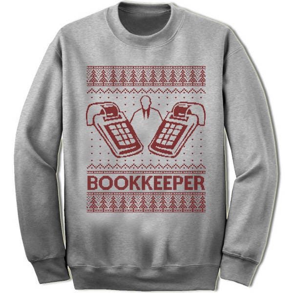 Bookkeeper Christmas Sweater Funny Accountant Sweatshirt for Men & Women Ugly Xmas Gift image 3