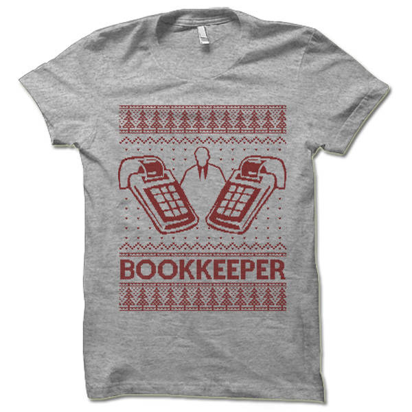 Bookkeeper Christmas T-Shirt Unique Bookkeeper Holiday Gift Accounting Christmas Apparel image 4