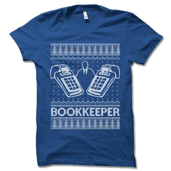 Bookkeeper Christmas T-Shirt Unique Bookkeeper Holiday Gift Accounting Christmas Apparel image 3