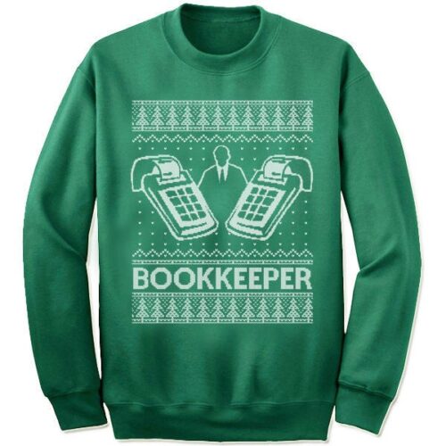 Bookkeeper Christmas Sweater Funny Accountant Sweatshirt for Men & Women Ugly Xmas Gift image 0