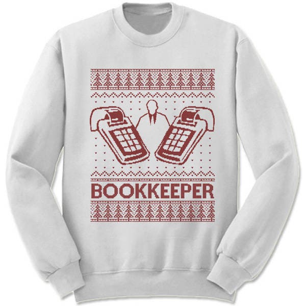 Bookkeeper Christmas Sweater Funny Accountant Sweatshirt for Men & Women Ugly Xmas Gift image 4