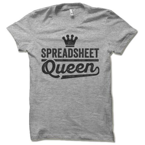 Spreadsheet Queen T-Shirt Bookkeeper Accountant CPA Gift Funny Office Apparel image 0