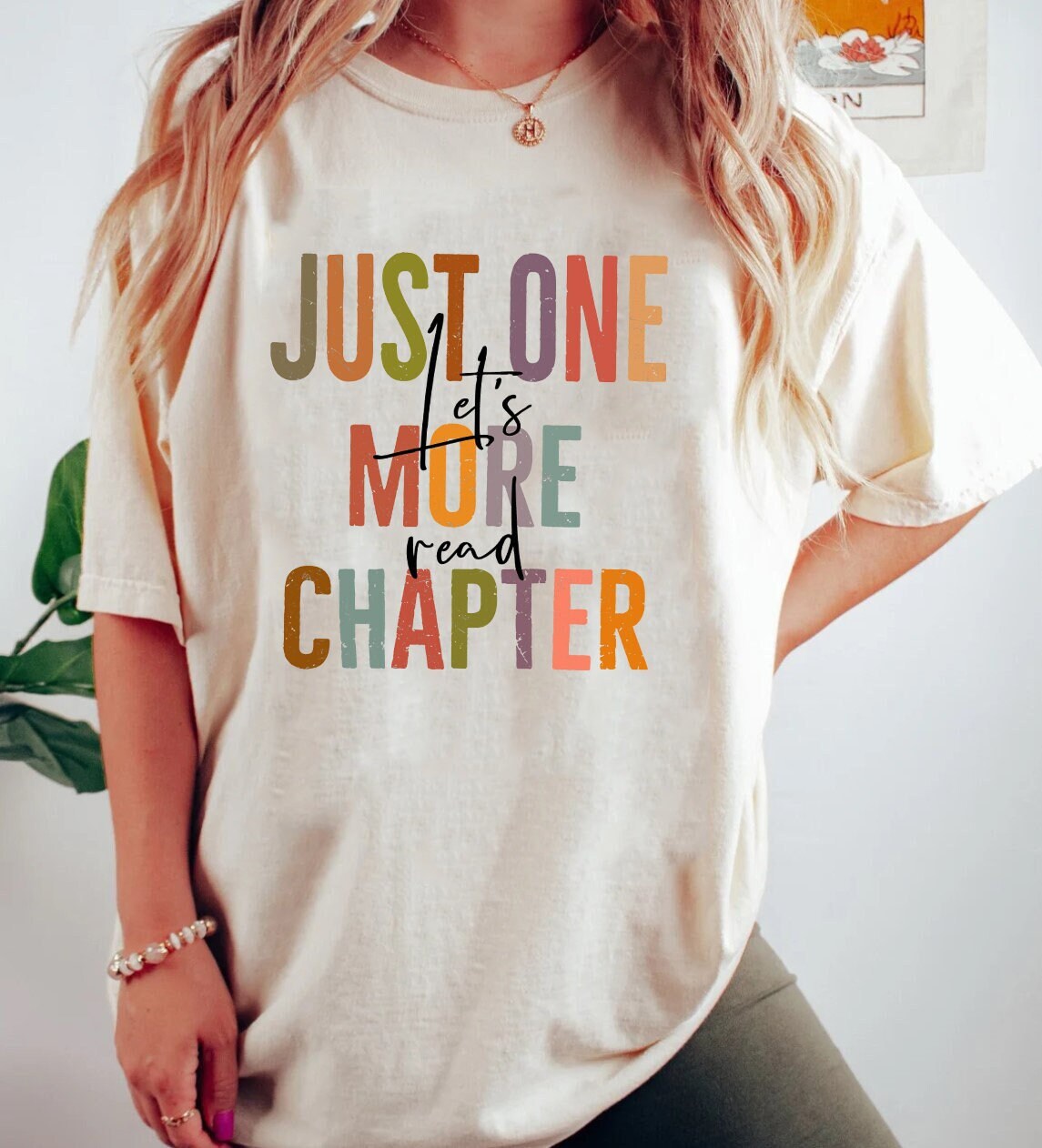 Book Lover Shirt Just One More Chapter Reading Shirt Bookworm Gift Book Club Tee image 1