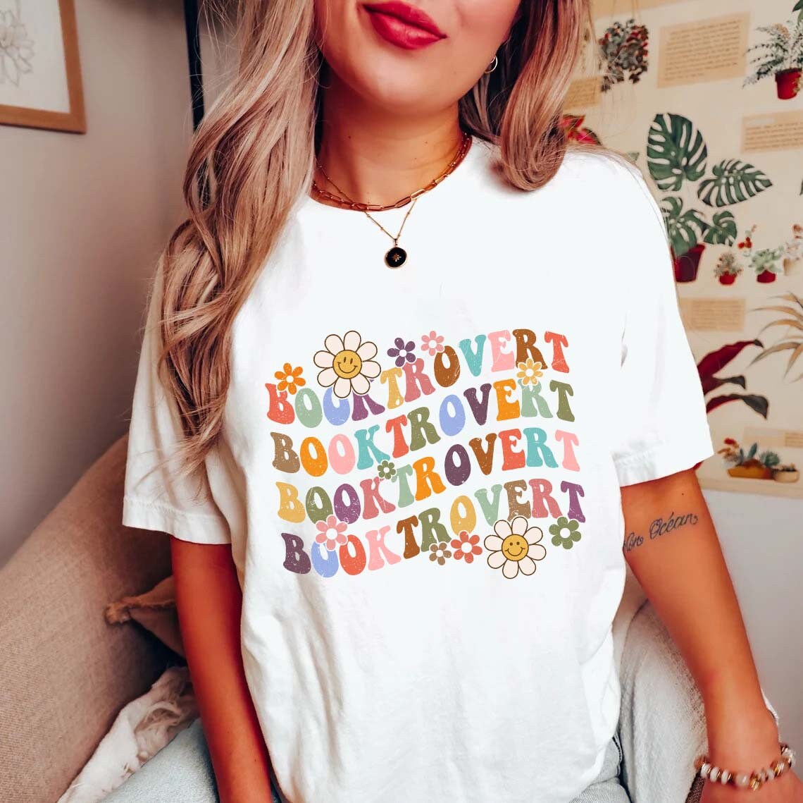 Book Lover Shirt Bookworm Gift for Readers Book Club Bookish Apparel Book Nerd Tee image 2