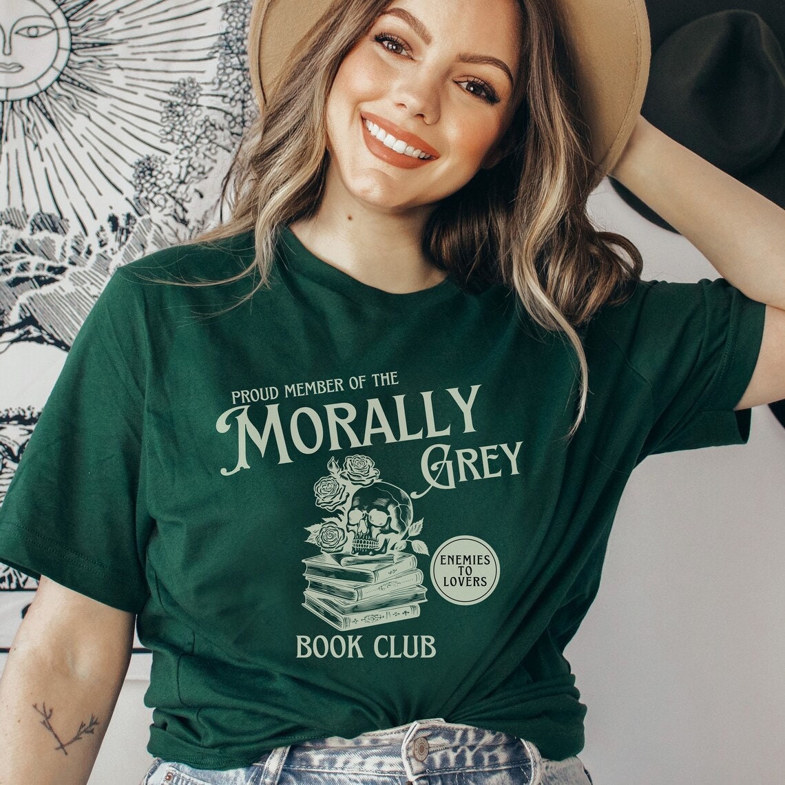 Morally Grey Book Lover T-Shirt Enemies to Lovers Tee Literary Gift for Her Bookstagram Shirt image 2