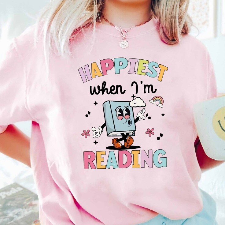 Book Lover PNG Bundle Fall Christmas Retro Library Funny Reading Shirt Designs image 2