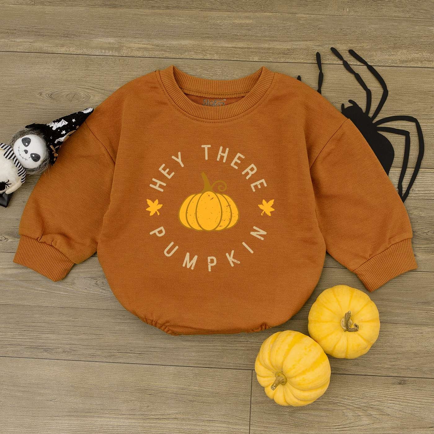 I Love Fall Baby Romper Pumpkin Newborn Outfit Fall Baby Shower Gift 1st Thanksgiving Clothes image 1